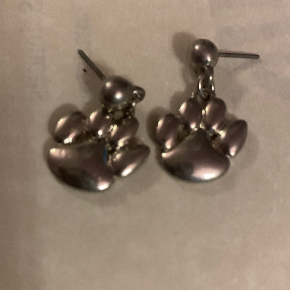 Paw print earrings